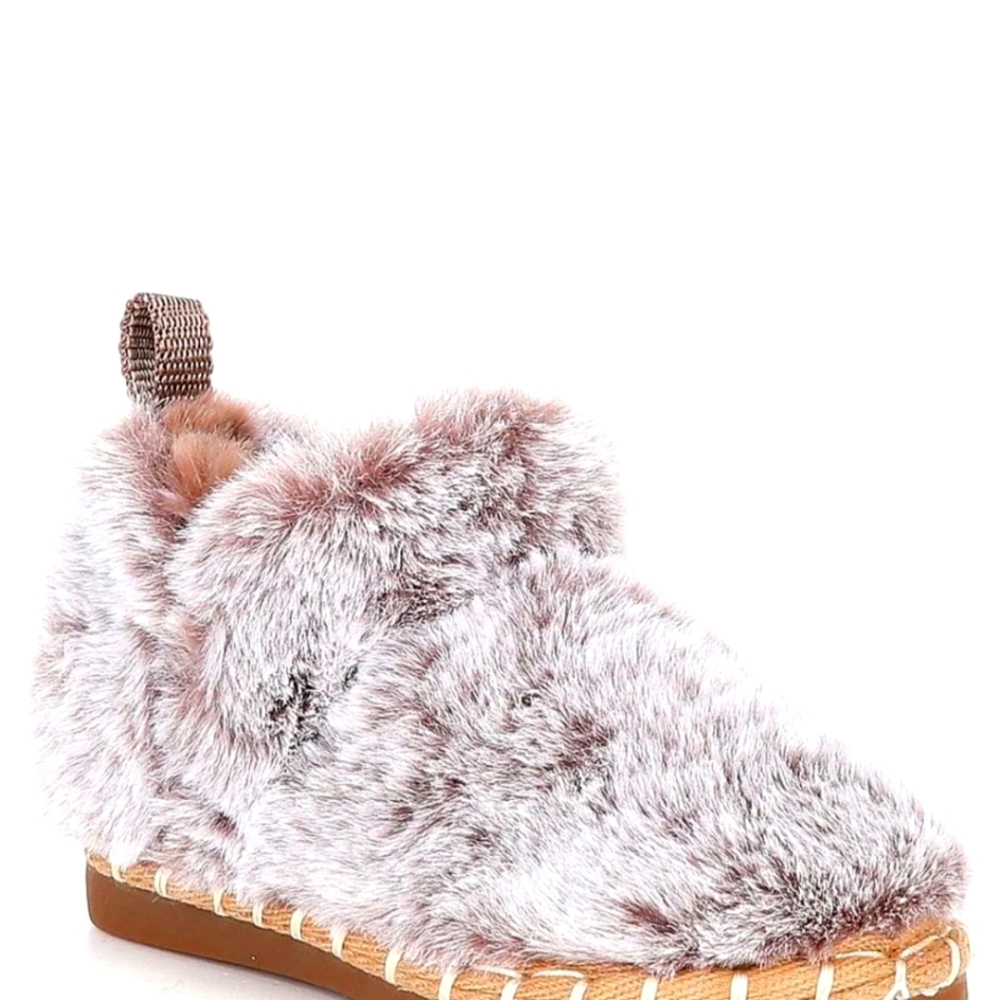 Copper Key Girls' Coziee Faux Fur Slip-On Slippers (Infant)